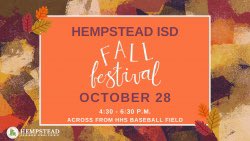 Looking for something fun to do before the big game Friday night? Stop by the <a href="/HempsteadISD/">Hempstead ISD</a> Fall Festival across from the Baseball Field from 4:30-6:30 on Oct. 28th. See you there! More info ⬇️ #HigherHeights hempsteadisd.org/346266_2?artic…