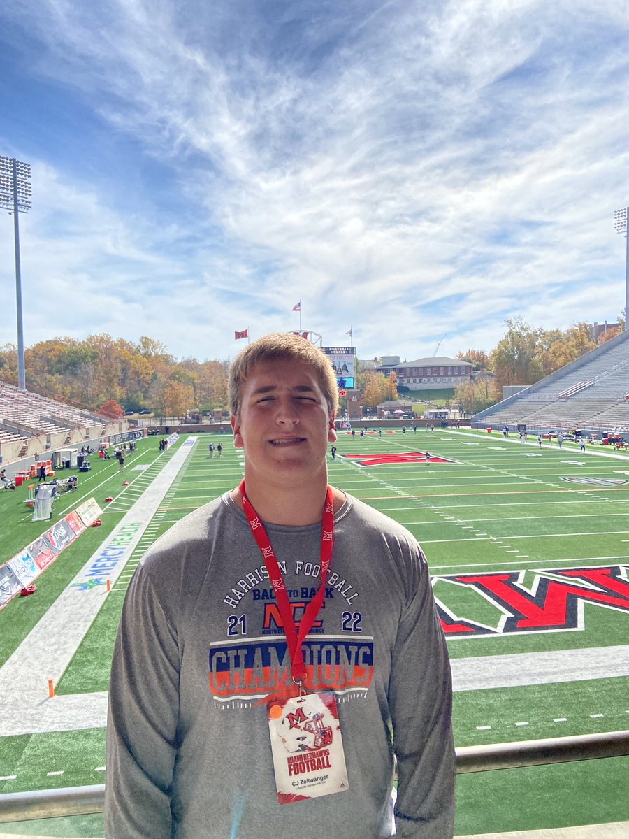 CJ Zeltwanger (@zeltwangercj) on Twitter photo After a great game day visit at Miami University I am excited to say I have received an offer from Miami University! <a href="/Martin_Miami_HC/">Chuck Martin</a> <a href="/Coachjpatton/">James Patton</a> <a href="/CoadyKeller1/">Coady Keller</a> After a great game day visit at Miami University I am excited to say I have received an offer from Miami University! <a href="/Martin_Miami_HC/">Chuck Martin</a> <a href="/Coachjpatton/">James Patton</a> <a href="/CoadyKeller1/">Coady Keller</a>