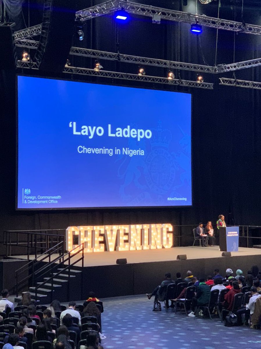 layoladepo1's tweet photo. It was a great privilege to attend and speak at the #Chevening orientation ceremony yesterday in the midst of our 🇳🇬 scholars as well as other scholars from over 140 plus countries. Wishing them every success as they begin their studies in earnest.@CheveningFCDO https://t.co/KKOI92NKmx