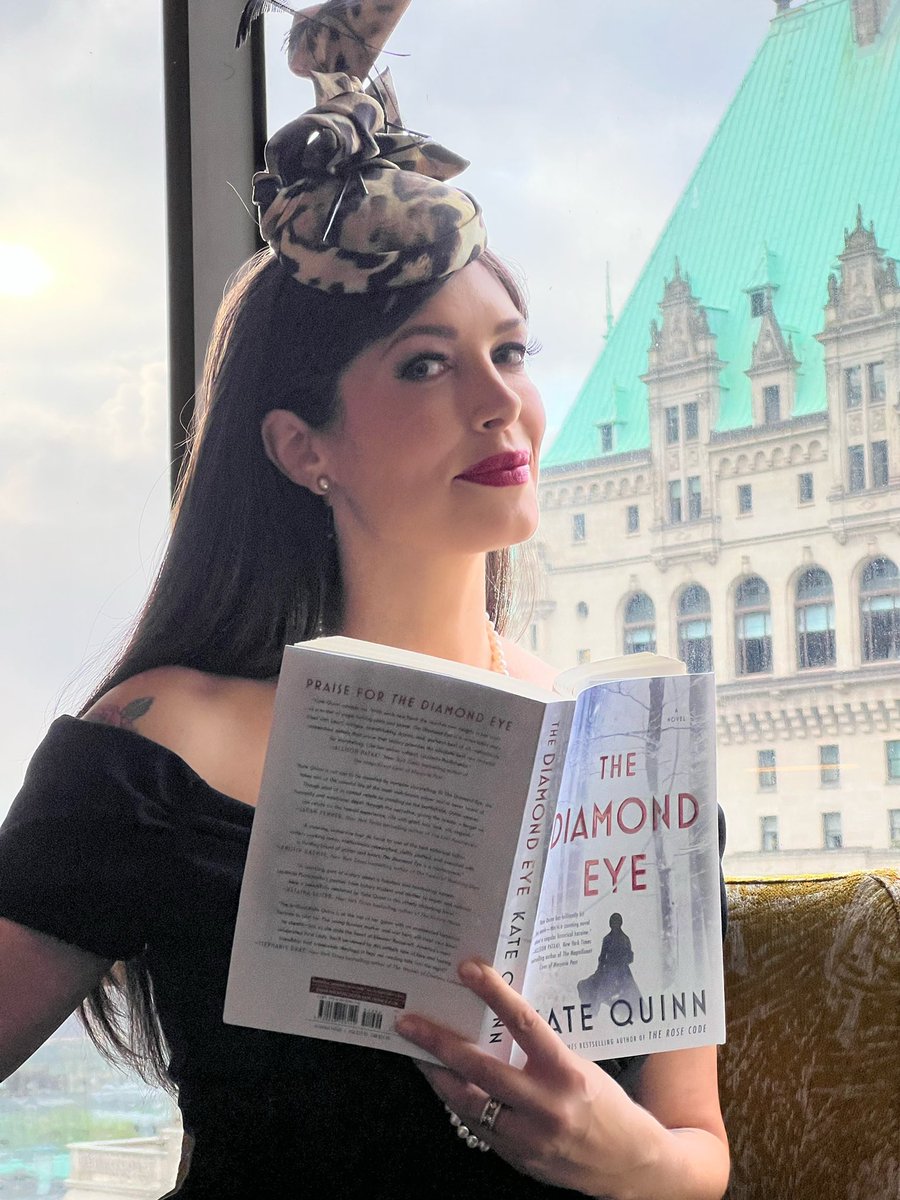 Tara_Moss's tweet photo. We missed you so much, @KateQuinnAuthor! Get well soon ❤️‍🩹 

PS I adore #TheDiamondEye. https://t.co/481Rbnpoow