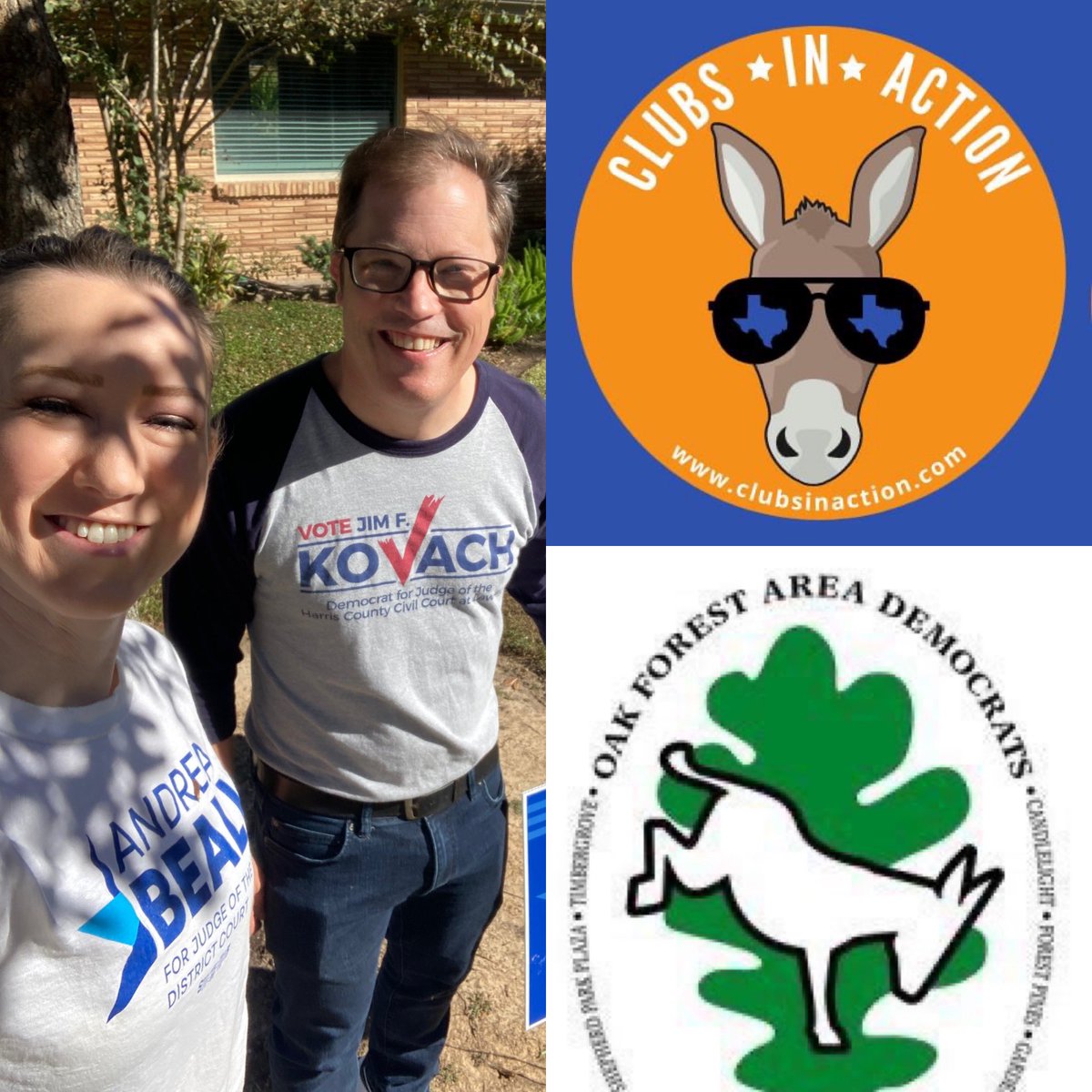 AndreaBeallforJudge (@beallforjudge) on Twitter photo Early voting starts Monday! We are in the final stretch of getting out the vote. Thanks to Clubs in Action, PAC and Oak Forest Area Democrats for cutting turf for me today. <a href="/CIAHTX/">Clubs in Action PAC</a> <a href="/oakforestdems/">Oak Forest Area Dems</a> #vote Early voting starts Monday! We are in the final stretch of getting out the vote. Thanks to Clubs in Action, PAC and Oak Forest Area Democrats for cutting turf for me today. <a href="/CIAHTX/">Clubs in Action PAC</a> <a href="/oakforestdems/">Oak Forest Area Dems</a> #vote