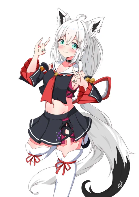 #絵フブキフブミオ衣装交換その1 