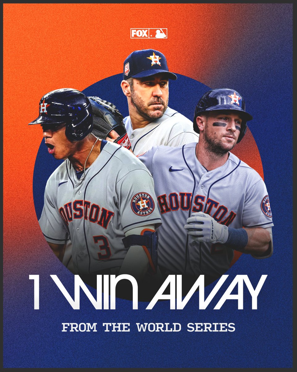 The Houston Astros are one win away from returning to the World Series ⭐️