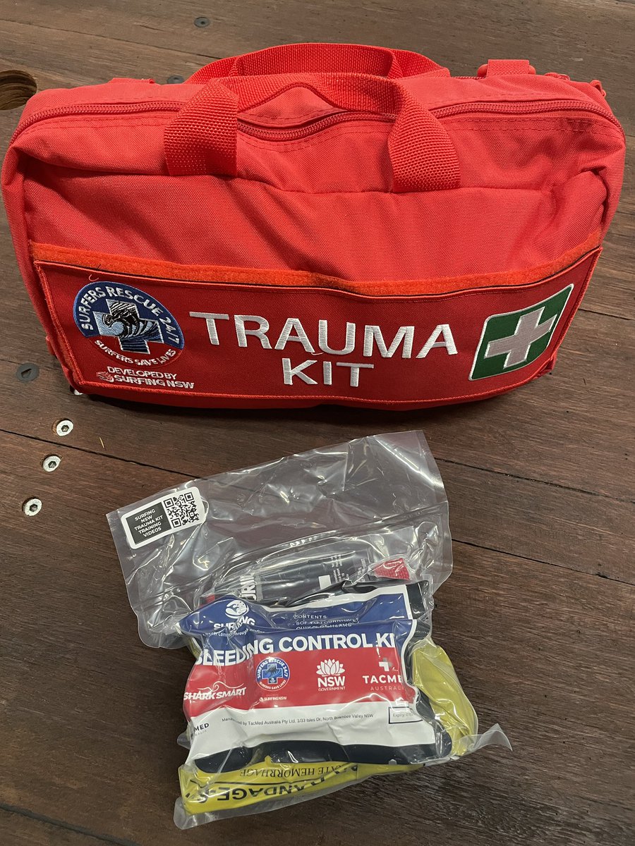 Thanks so much for this unreal surf specific trauma first-aid kit and bleed kit. 🤙 
Gives me a lot of confidence knowing we have the right gear. 
<a href="/surfing_nsw/">Surfing NSW - Official Account</a> 
@nsw_dpi 
@nsw_sharksmart 
@nswgoverment 
@surfersrescue247