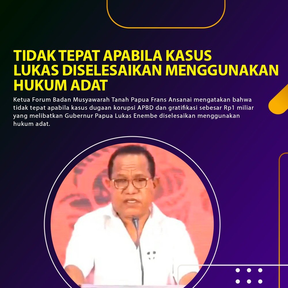 hamdan_fahri's tweet photo. Tidak tepat apabila kasus Lukas diselesaikan menggunakan hukum adat
#KPKTerusUsutLE https://t.co/qqlcilmbCp