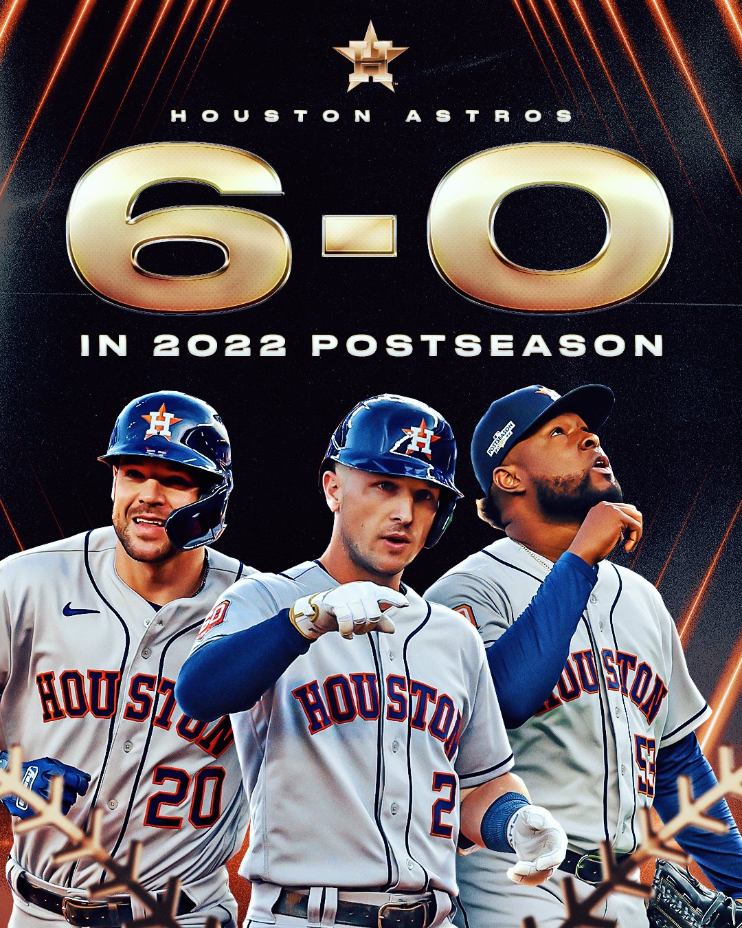 MLB on X: The @astros are approaching warp speed. #postseason