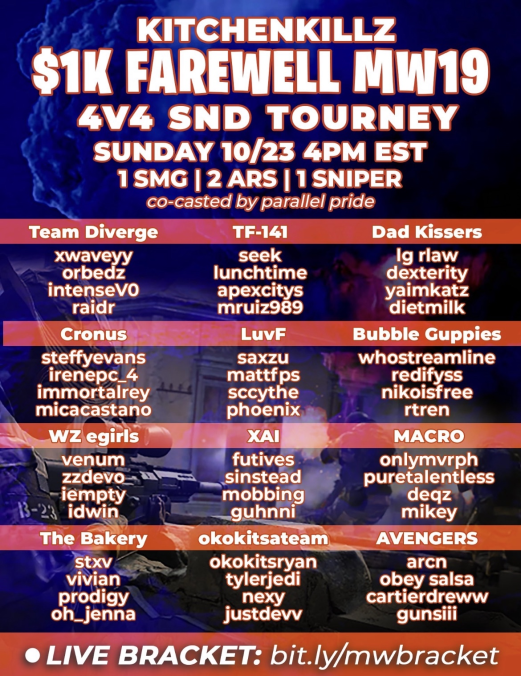 XAI Will Be Playing In Its First Tournament 10/23 Make Sure To Show Up And Support 🖤