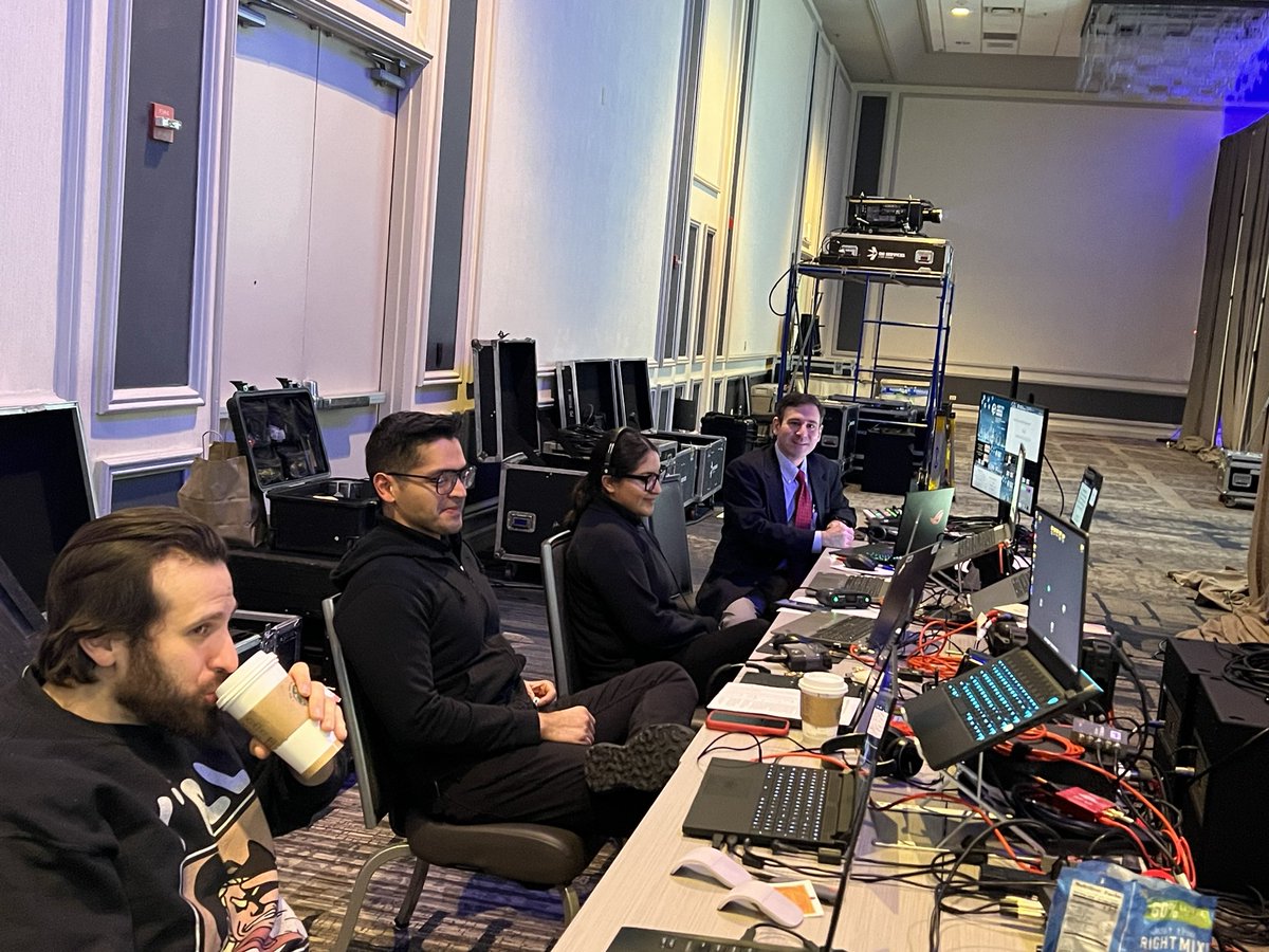 Backstage with the audiovisual team working on last minute preparations for Short Course III: Nails! Overcoming Challenges in this Important and Sometimes Problematic Area of Dermatology and Dermatopathology. It was an honor to direct this session!