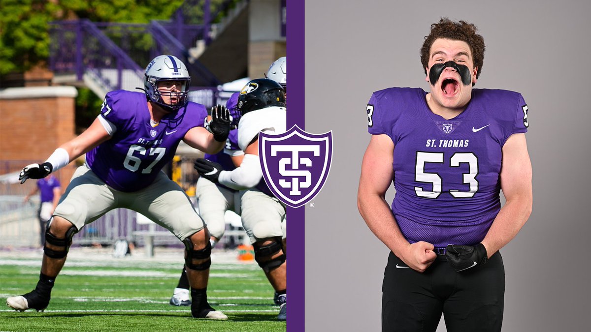 For the 5th time in 7 games, <a href="/UST_Football/">St. Thomas Football</a> had a different leading rusher today.

Commonality? The 8 O-Line starters: 

<a href="/Mattweimann21/">Matt Weimann</a>
<a href="/SheaAlbrecht/">Shea Albrecht</a>
<a href="/alec_rasmussen_/">Alec Rasmussen</a>
<a href="/langsston/">Langston Robinson</a>
<a href="/Laliberte_ust67/">Jason Laliberte</a>
<a href="/StanekBrock/">Brock Stanek</a>
<a href="/schmitzmark18/">Mark Schmitz</a>
<a href="/demuthdane/">Dane Demuth</a> 

Tommies top-20 in FCS rushing🔥

#RollToms