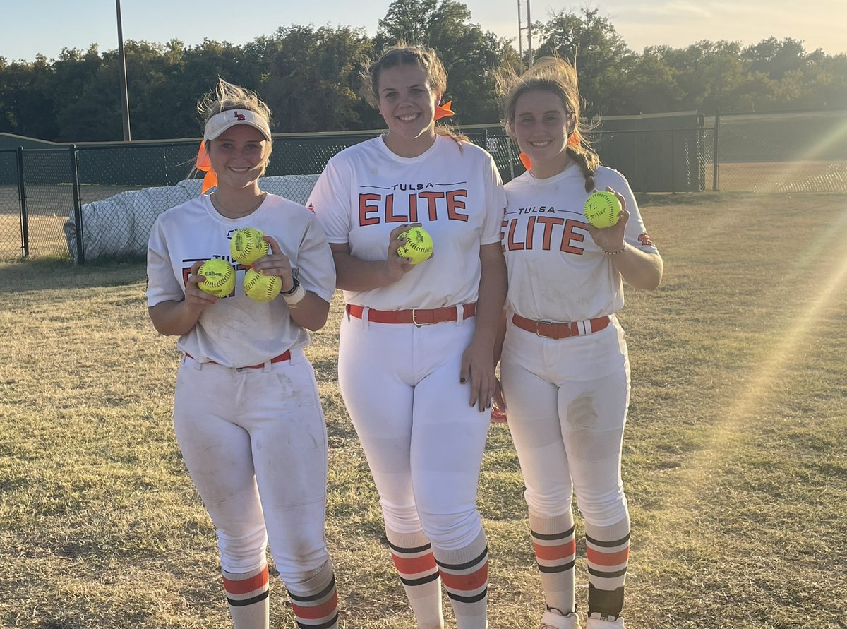TEOKC2023_2024's tweet photo. These young ladies surely made Coach Cash proud today! They stepped onto the field determined to #PlayForCash It was truly a team effort, with every single girl contributing as they outscored their opponents 44-1. They are back at it tomorrow at 11 am! @TulsaElite @TulsaEliteSB https://t.co/PgK4C7IkRk