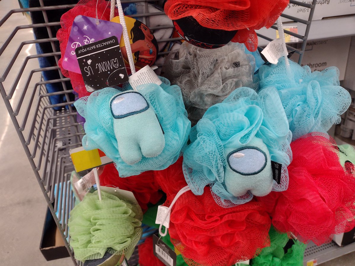 JAG_GG's tweet photo. There was @AmongUsGame bath scrubbers at Walmart 🤨😳 https://t.co/b9htZw6oyx