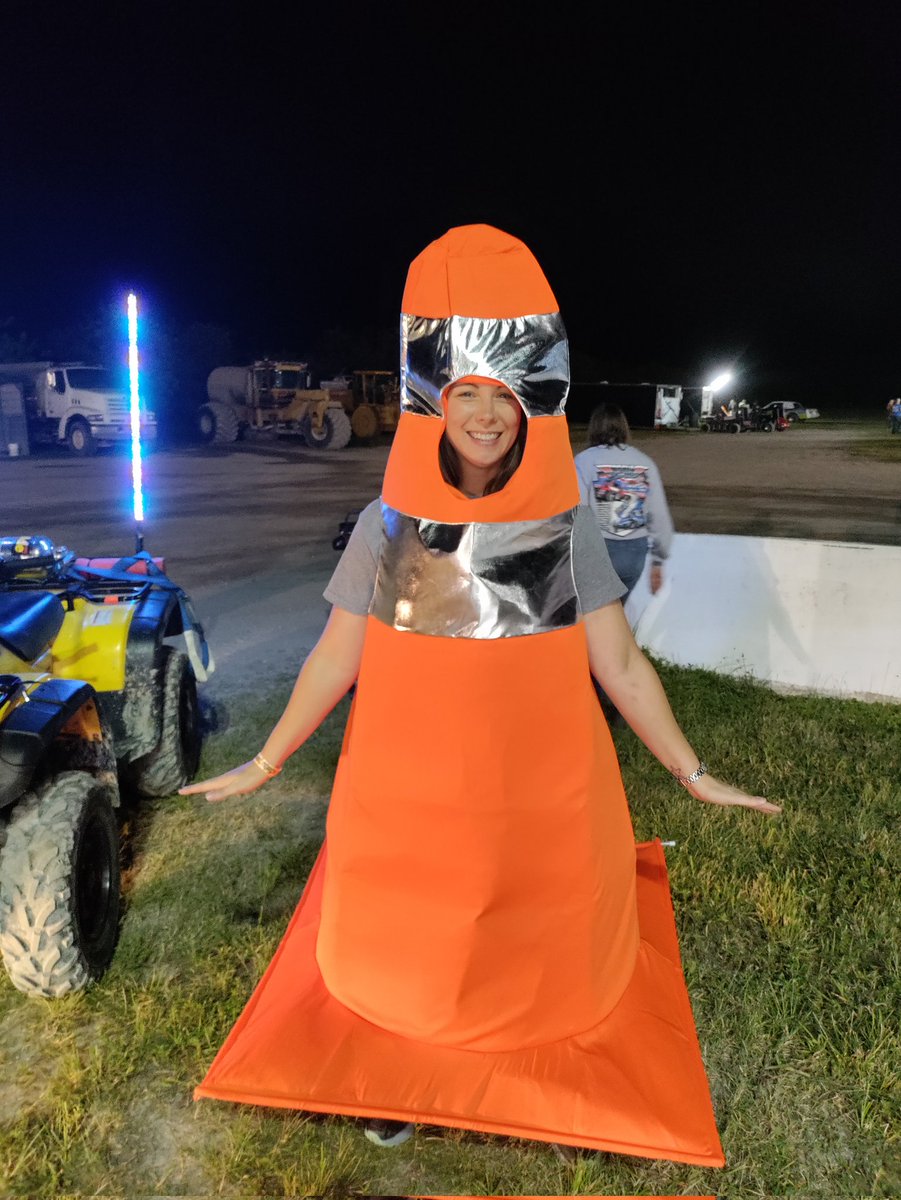 TopGunSprints's tweet photo. Trick or Treat at Hendry County! Our designated orange restart cone!! https://t.co/FBGGlAItV2