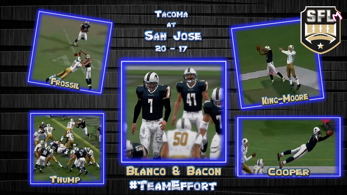 Great #teameffort for the win against Tacoma in week 2... Both teams played a great game! 
<a href="/simulationfl/">Simulation Football League</a>
<a href="/SimulationFLm/">SFLm</a>
<a href="/TacomaGrizzSFLm/">Tacoma Grizzlies</a>