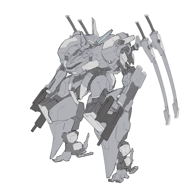 前に描いたメカ 