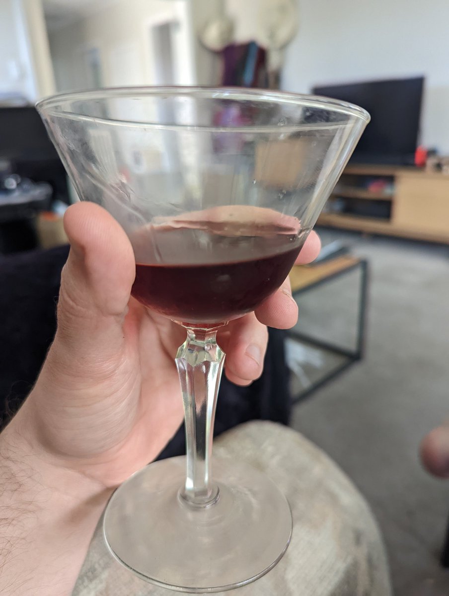 ElixirLibris's tweet photo. Not a book drink: Martinez with coffee and pimento bitters. https://t.co/4ZKf9LaRx8