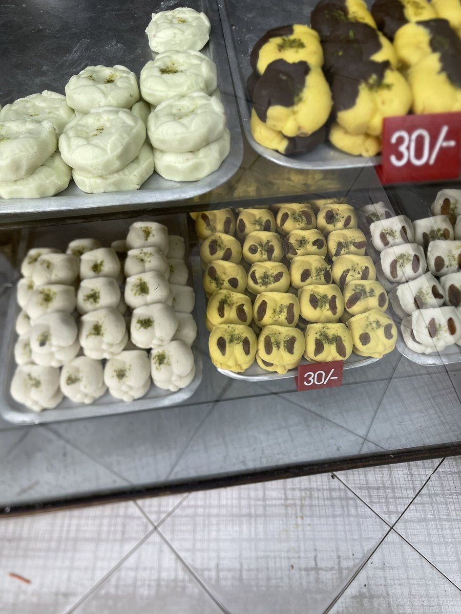 Random #bengalisweets from our neighborhood sweet shop aka #mistirdokan. Several different flavors from my childhood, showing how #Indianfood is not #static. #spicechronicles #bengalifood