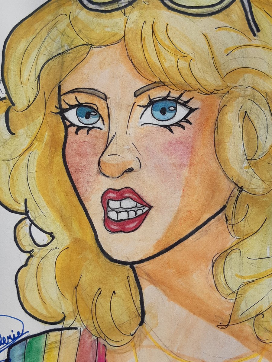 Allieey_Drawzzz's tweet photo. Halloween art part 2
Chris Hargensen from Carrie 1976 👸💐
.
.
.dammit I hate how she's pretty but she's a bully 
#carrie #carrie1976 #chrishargensen #stephenkingnovel #halloweenart #watercolor #horrormovie #fanart https://t.co/B9KXPnISTM
