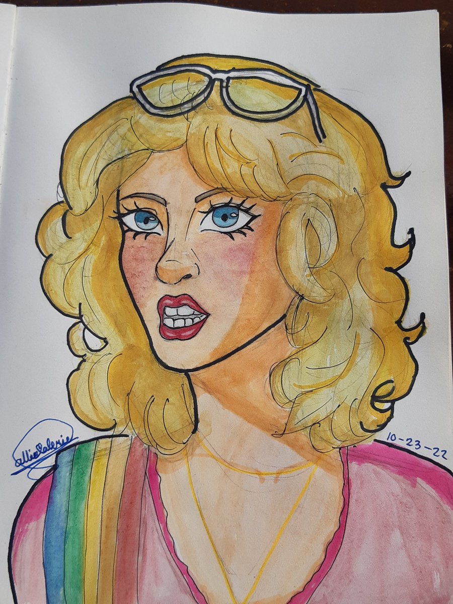 Allieey_Drawzzz's tweet photo. Halloween art part 2
Chris Hargensen from Carrie 1976 👸💐
.
.
.dammit I hate how she's pretty but she's a bully 
#carrie #carrie1976 #chrishargensen #stephenkingnovel #halloweenart #watercolor #horrormovie #fanart https://t.co/B9KXPnISTM
