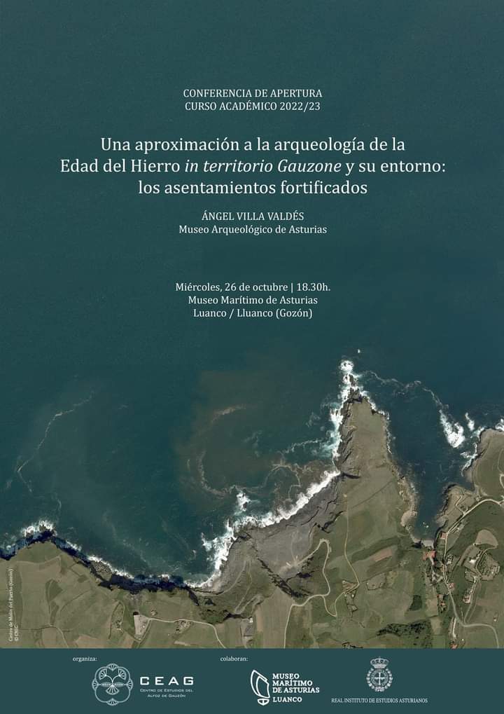 Conferencia sobre la Edad del Hierro y arqueología castreña en la apertura del curso académico del Centro de Estudios del Alfoz de Gauzón (CEAG). En el Museo Marítimo de Asturias, el próximo miércoles 26 de octubre, a las 18.30 horas. castrosdeasturias.es/noticias/526/c…