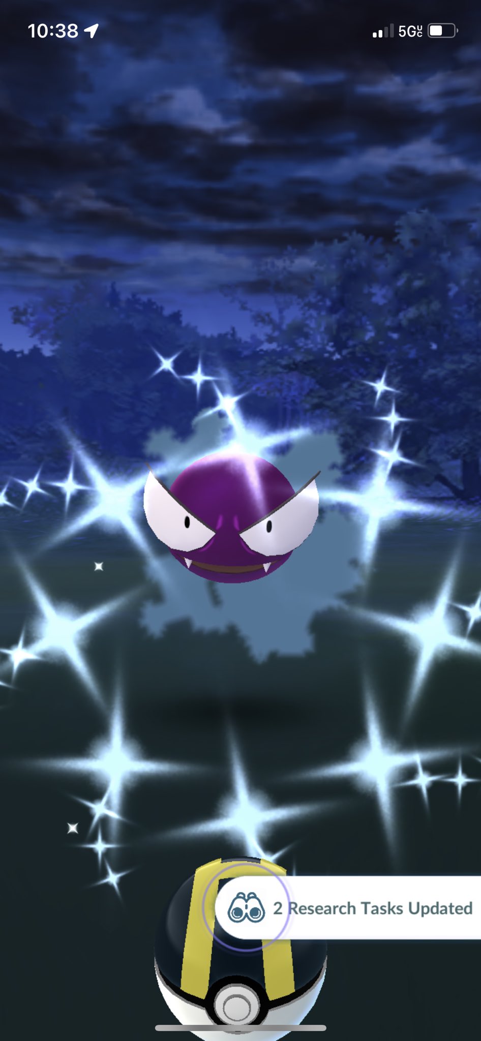 Live Shiny Gastly After 4604 Encounters!!!