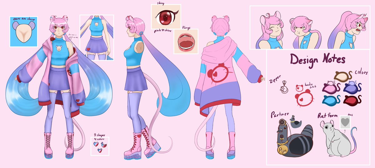 Shuwu_VT's tweet photo. It's been a hot while, and I realize I should update my references and the like!

Hello! My name is Yu, Shu. I'm a shape shifting rat who enjoys playing games, drawing, and cosplaying. https://t.co/6Cm7bsnW8T
