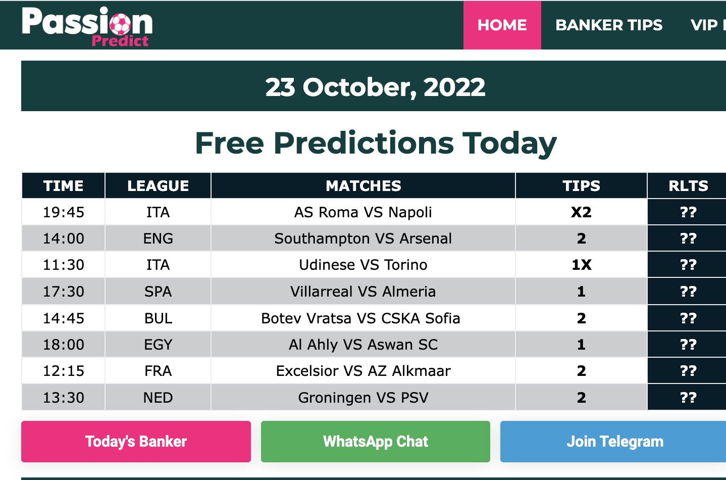 Passionpredict passionpredictz X