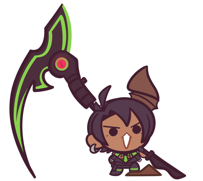 1boy dark-skinned male solo male focus dark skin chibi single horn  illustration images