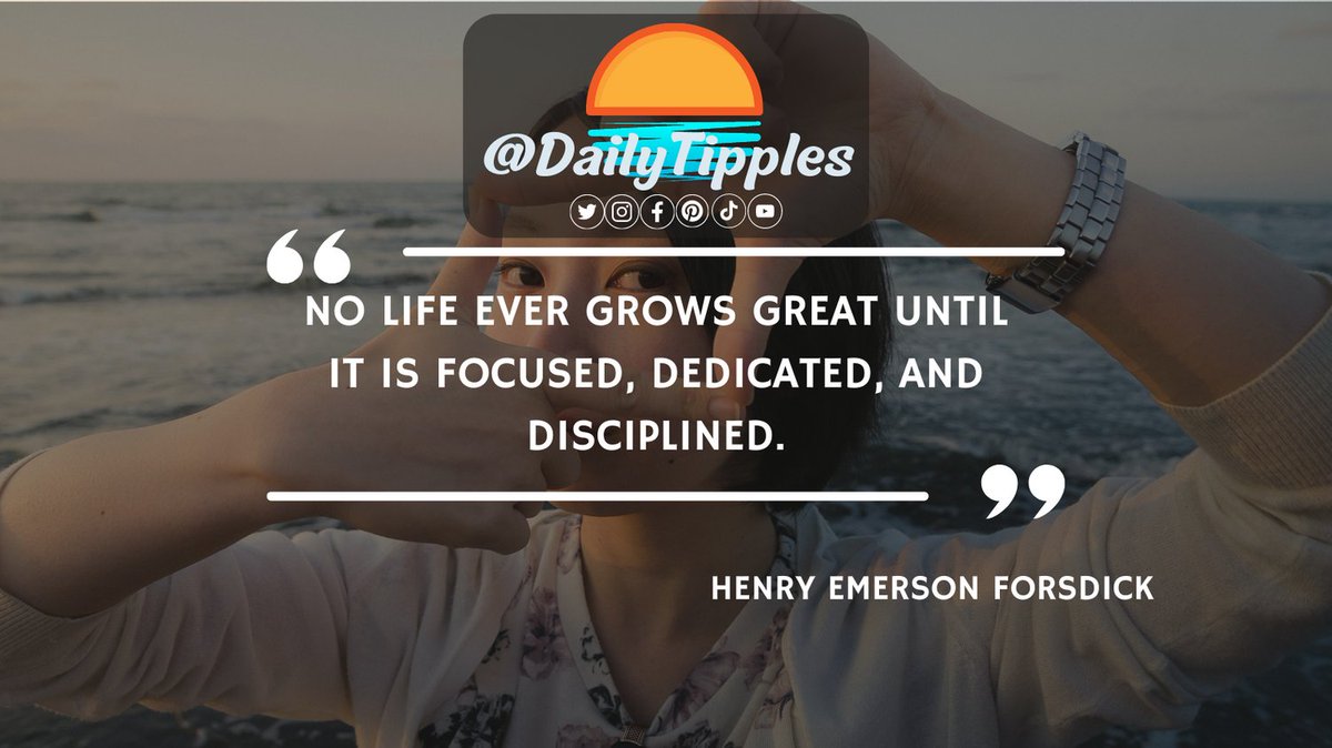 DailyTipples's tweet photo. No Life Ever Grows Great until ...

#Greatness #Hustle #Enterpreneur #Motivation #Growth #Inspire #Inspiration #Quotes #Leadership #Business #NeverGiveUp #Passion #Determination #Excellence #Strength #DailyTipples #116am #HenryEmersonForsdick https://t.co/hNM0yO5A6p