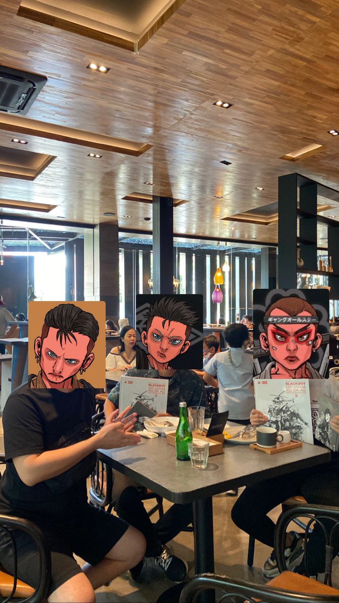 Sunday Brunch with my brothers from <a href="/gangsterallstar/">GANGSTER ALL ★ STAR ギャングオールスター</a> : <a href="/Wakabayashu/">Waka ★</a> <a href="/GCID5771/">GCID#5771 ❤️ Memecoin</a> 

#WolfpackBros 
#GASisHere
#BlackboyKillEmAll