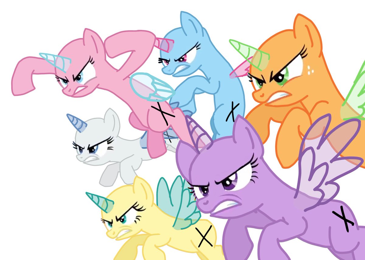 BasesMlp's tweet photo. Base #23
Attack! >:)

Season 2
Episode 26

Not Twilight Sparkle, not Applejack, not Rainbow Dash, not Pinkie Pie, not Rarity, not Fluttershy

Did I remember Rainbow’s horn? https://t.co/oiU5PzJFqG