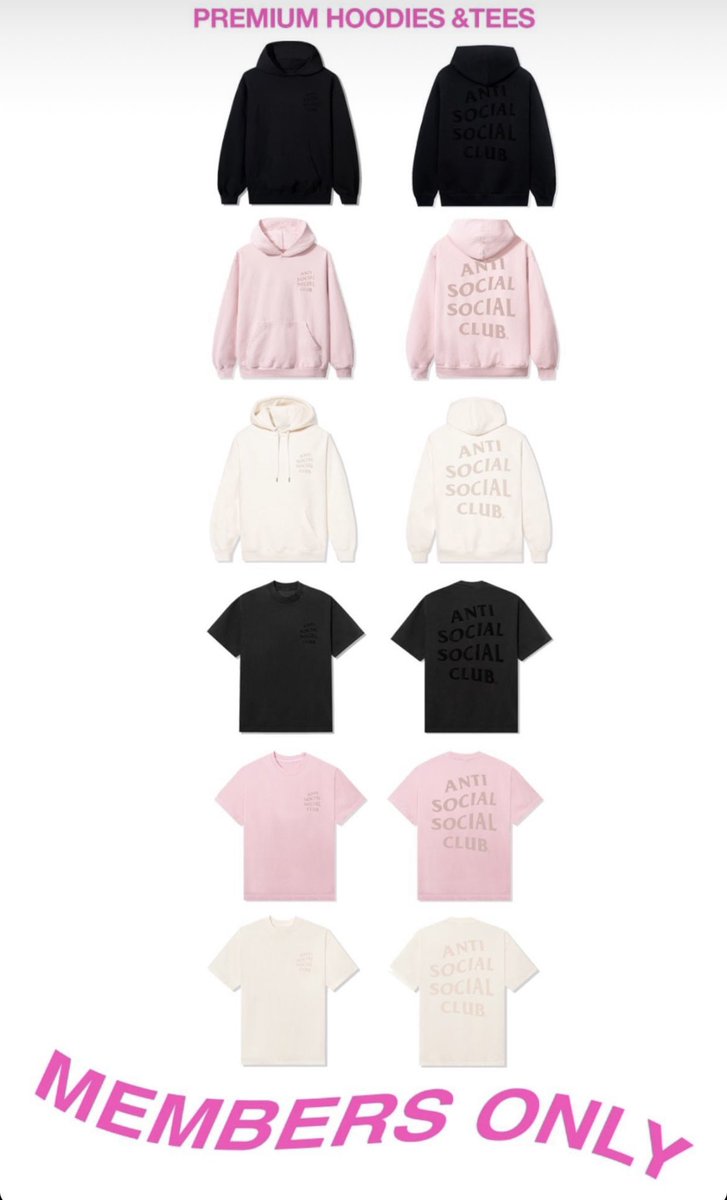 paplurnshop's tweet photo. 🌟Anti social social club member collection🌟
เสื้อยืด 3,690 ฮู้ด 7,690 ราคาจุกมากกก แต่จ๋วย🥹
#antisocialsocialclubthailand #antisocialsocialclub #antisocial #steetstyle #hoodie #tee https://t.co/mNin1xubM5