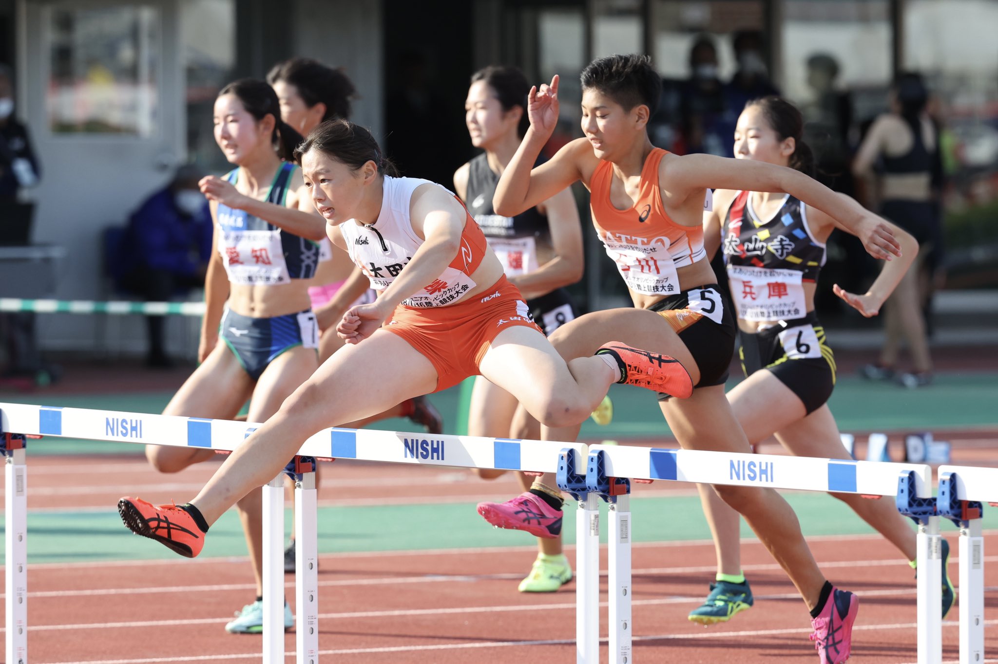 中学生女子　ハードル　5台 学生個人陸上2025 女子100mハードル 予選6 - YouTube