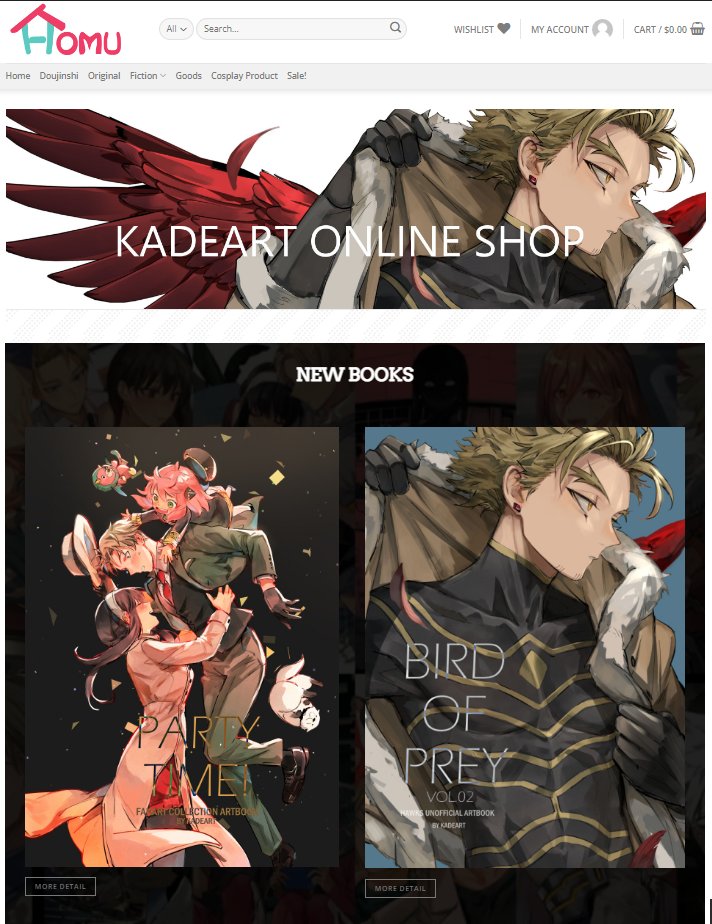 📣SHOP OPEN 📣
https://t.co/2us1KXT6a4
The new items are 2 new artbooks
fanart collection artbook and Hawks artbook 