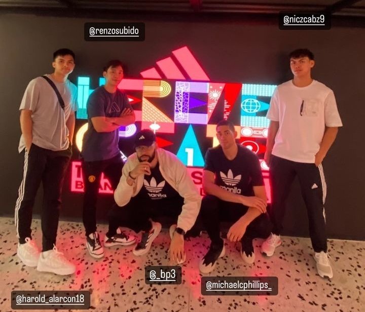 MaroonSister's tweet photo. @alarconharold18, @RenzoSubido, @NicaelCabanero9, and Phillips Brothers
 at  Adidas Brand Center Bday 2022

📸 @adidas https://t.co/ZUpPgAw9mI