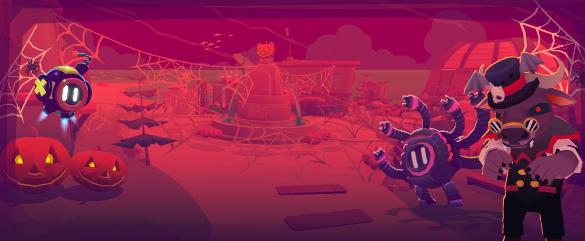 The latest Guild event, Spooktoberfest, has begun. The spooky season has descended upon #Botworld. Don your most spine-tingling costumes but watch out for trick-or-treaters knocking on the gates of Scavenger's Landing! #BotworldAdventure #Halloween #Halloween2022 #openworldgames