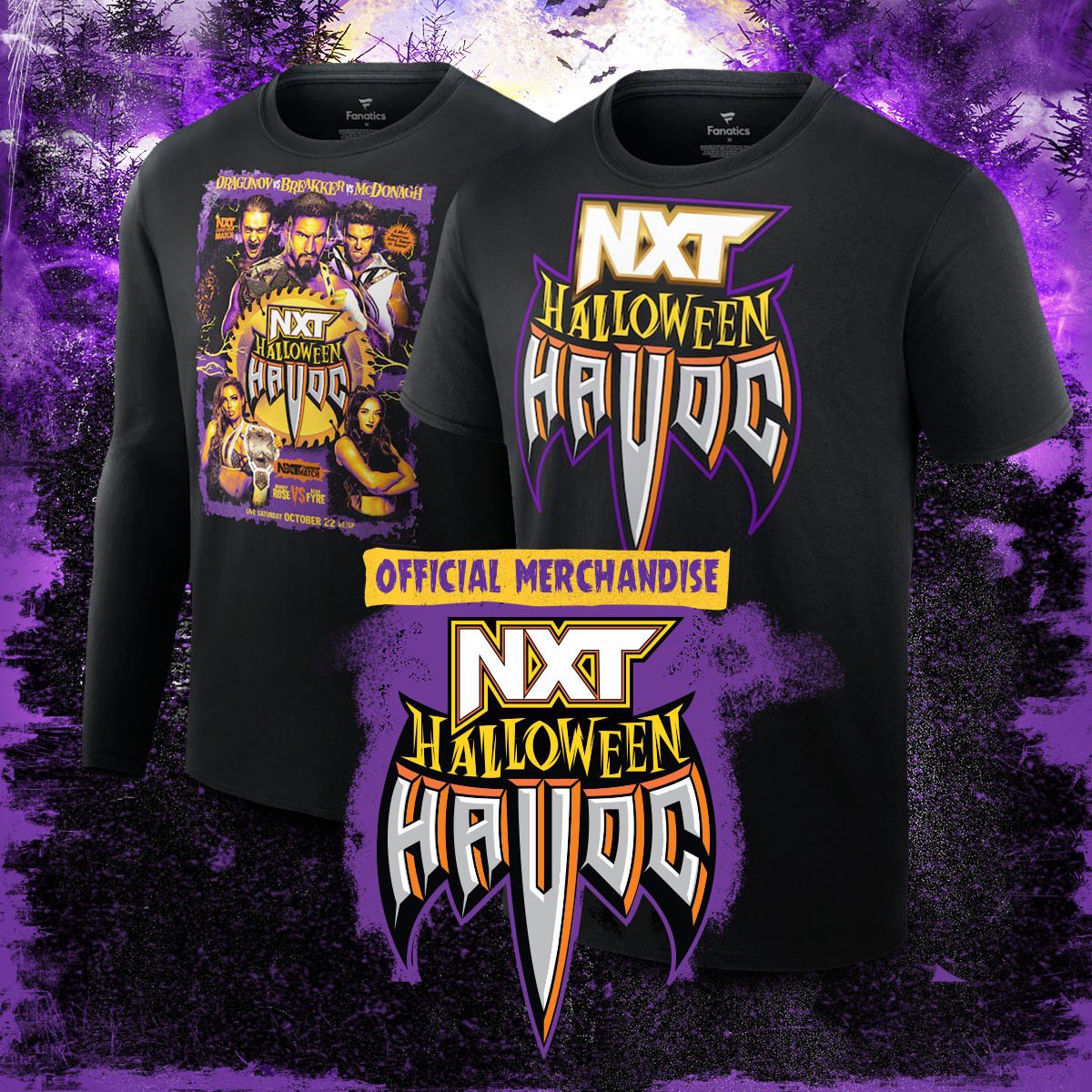 Get your NXT Halloween Havoc merch today! Available now at #WWEShop #WWE 🛒: bit.ly/3gtCw7o