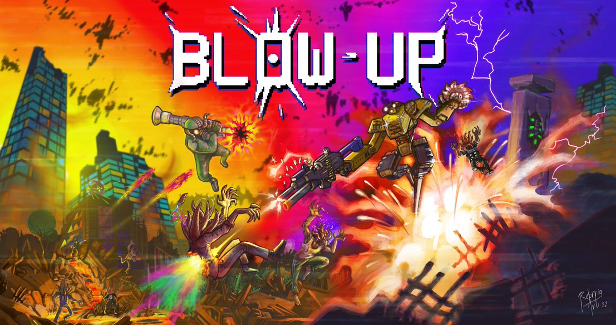 FPS Demos Extravaganza v3.0 continues with #Bl0wUp! #boomershooter #retroFPS #indiedev Now live on #Twitch twitch.tv/remagination  @UpBl0w