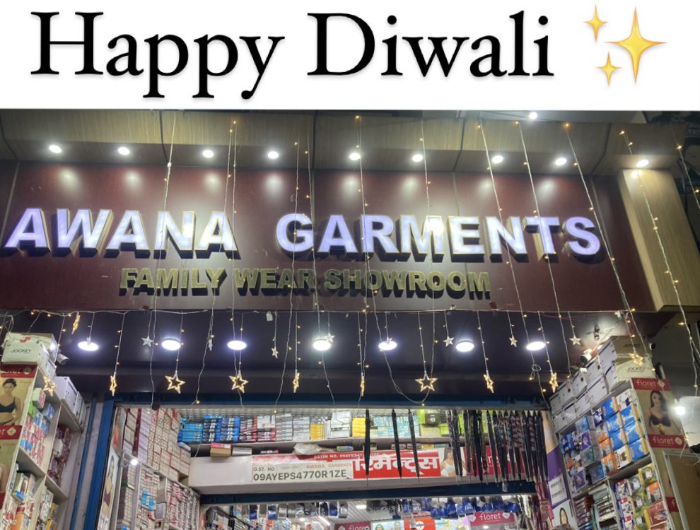 awanagarments's tweet photo. AWANA GARMENTS WISHES YOU AND YOUR FAMILY A VERY HAPPY DIWALI 🪔 ✨
#Diwali #Diwali #Sales #noida #bhangel #INDvPAK #Awanagarments #love #shoppingday https://t.co/XOM7lLn2of