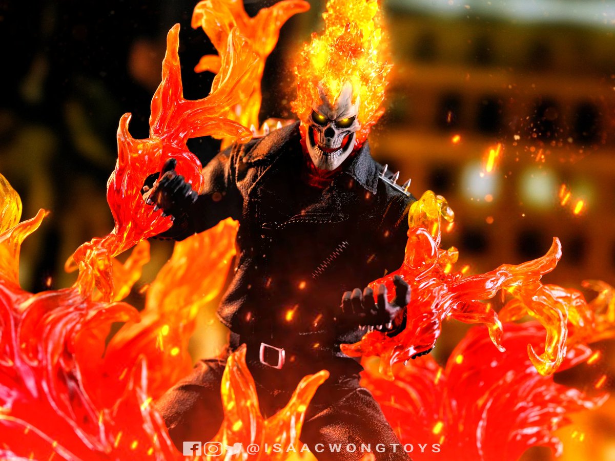 isaacwongtoys's tweet photo. [PW Toys] 1/12 Ghost Rider (Movie ver) + Hell Cycle + Platform Base 
ゴーストライダー 🔥💀🛵

Full Review on my Facebook Page:
https://t.co/8rNwXyp14F

#pwtoys #ghostrider #Marvel #hellcycle #ゴーストライダー #SHF #SHFiguarts #marvellegends #mafex #mezco  #IsaacWongToys https://t.co/sYbQSwmjTV