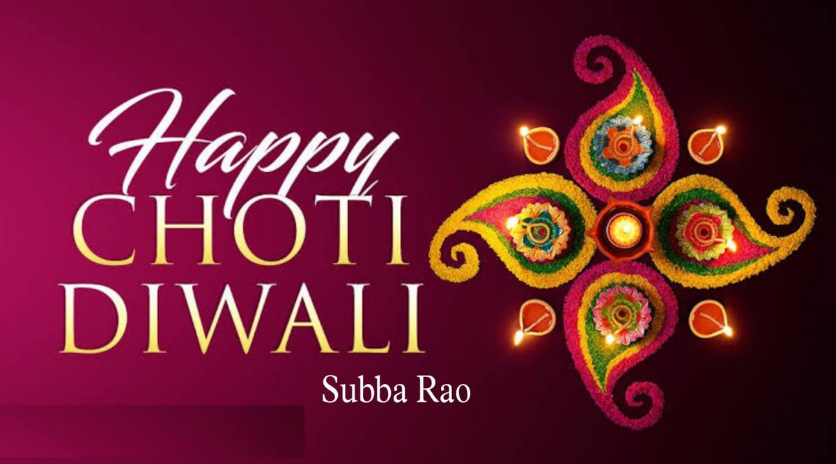 Happy CHOTI DIWALI..... 🚩🕉️🚩🕉️🚩🕉️🚩 🙏🙏🙏🙏 #Diwali2022
