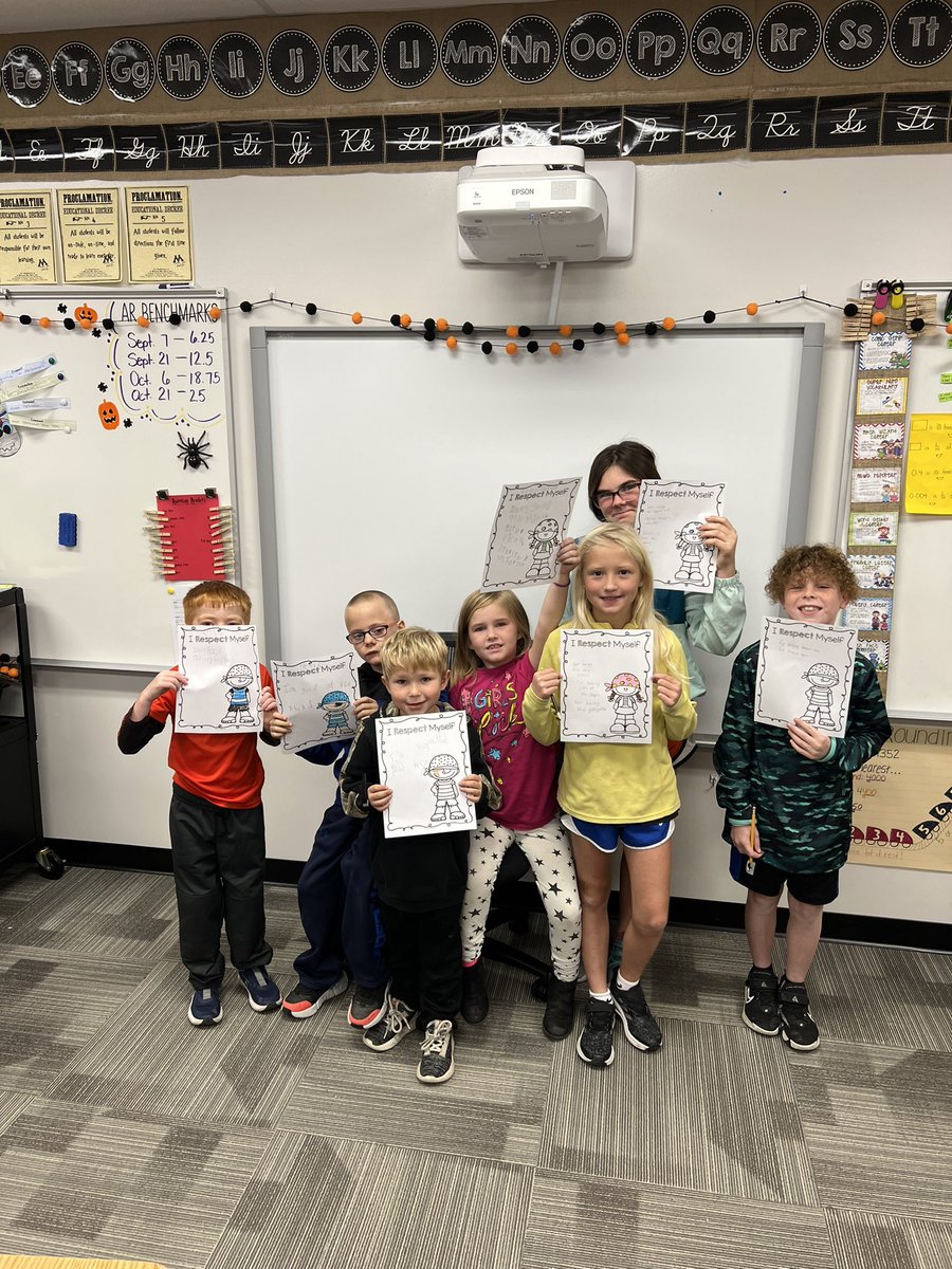 NatDJohnson's tweet photo. Learning about self respect this morning during Wildkat Strong time. 
♥️Team Dobby♥️
#KCErocks #SelfRespect #WildkatStrong
@KCEprincipal @WildKatNation1 https://t.co/YG9cXHHK4r