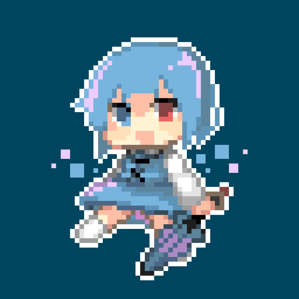 kiwi_sakimii's tweet photo. 小傘ちゃんドット！
 #東方Project  #多々良小傘  #ドット絵  #pixelart https://t.co/vArm40Vk3c