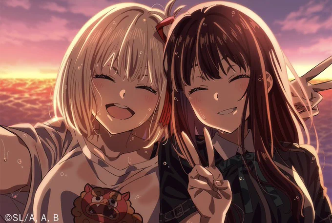 #リコリコ#井ノ上たきなたきなのこのはにかむ様な笑顔は千束関係でしかみれないの尊すぎるんだよね 