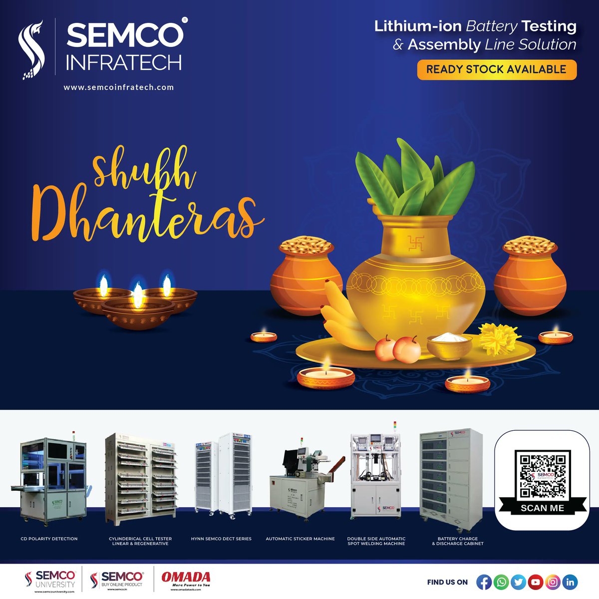semcoinfratech's tweet photo. May the joy and happiness of Dhanteras light your life. 
Happy Dhanteras From Semco Group 
.
.
.
#Semco #semcogroup #semcoIndia #Semcoinfratech #dhanteras #diwali #festival #happydhanteras #india #happydiwali #dhanteraswishes #indianfestival #jewellery #festiveseason https://t.co/vKnINvLXJk