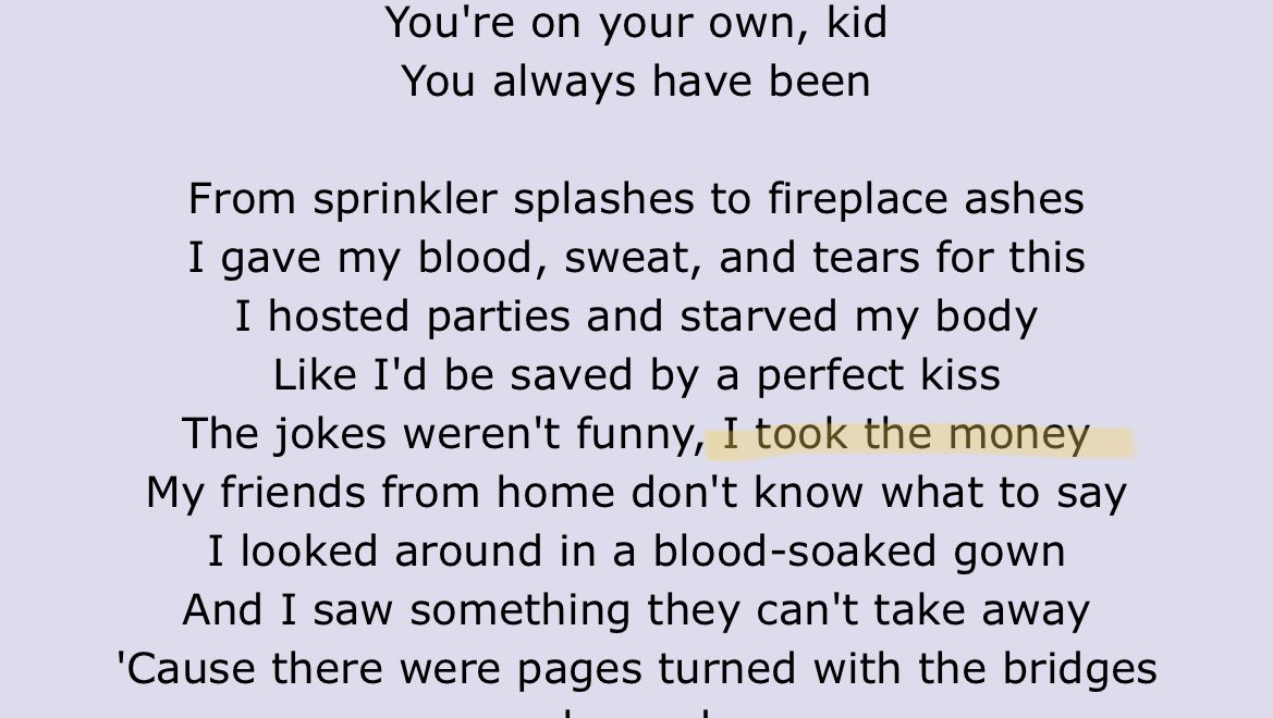 linds_mb's tweet photo. jack antonoff specifically told you not to do that, taylor https://t.co/chXT98zUr1