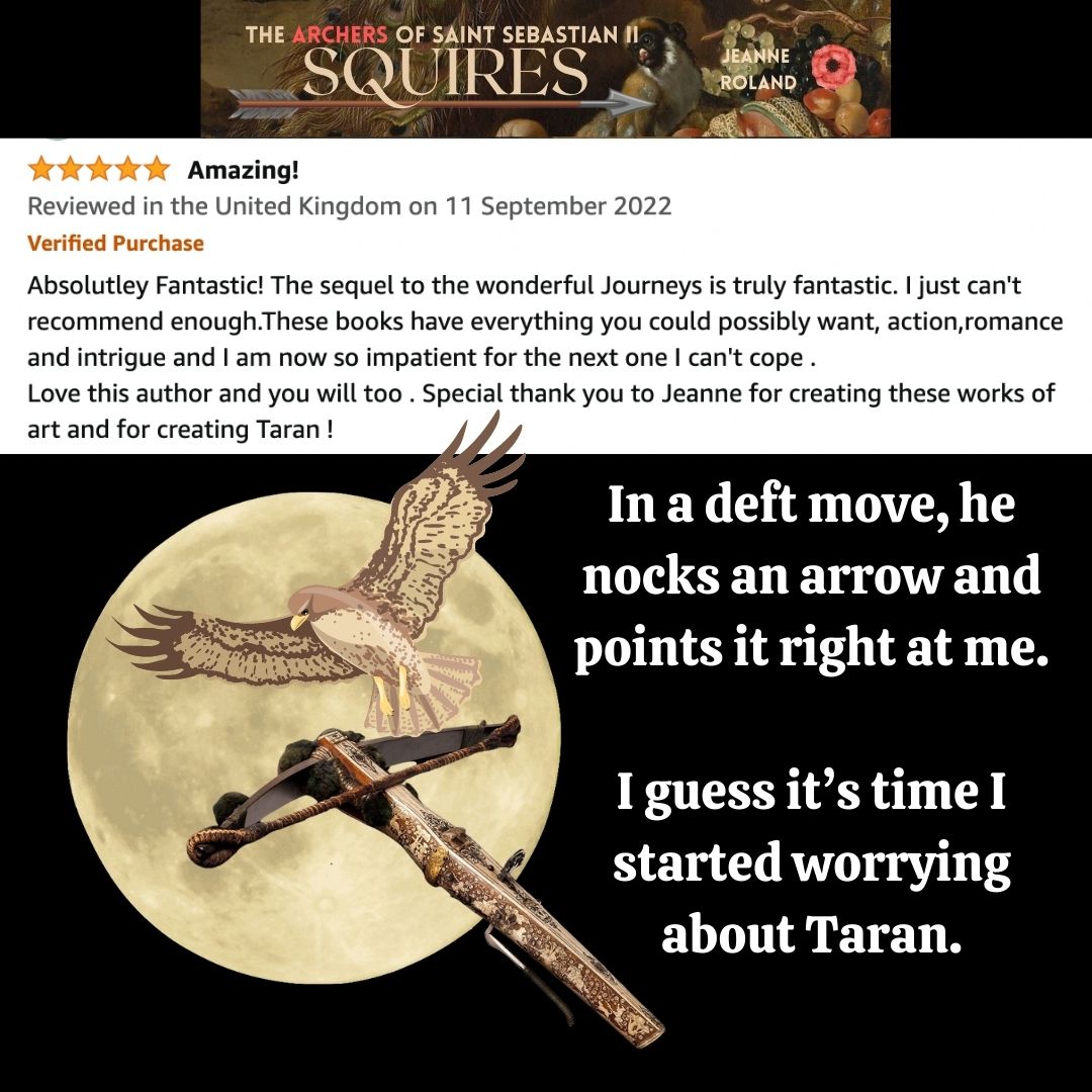 booksbyJeanneR's tweet photo. #kindleunlimitedbooks #KU #YA #yalit #YAFantasy #bookaddict #bookreview #romance #yabook #readya #youngadult #fantasyadventure #shelfie #readinglife
12 handsome archers, the 'Journeys' of St. Sebastian
1 girl in disguise, living among themπ₯πΉπ₯
Bk1β¬οΈ
https://t.co/5He066Ybyc https://t.co/AxwkwB1sj0