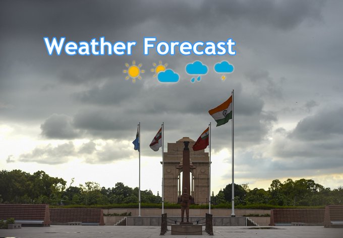 #WeatherForecast for today: Delhi will have mainly clear sky. Mumbai is likely to have mainly clear sky. Kolkata will have Partly cloudy sky. Chennai is expected to have thunderstorm with rain.