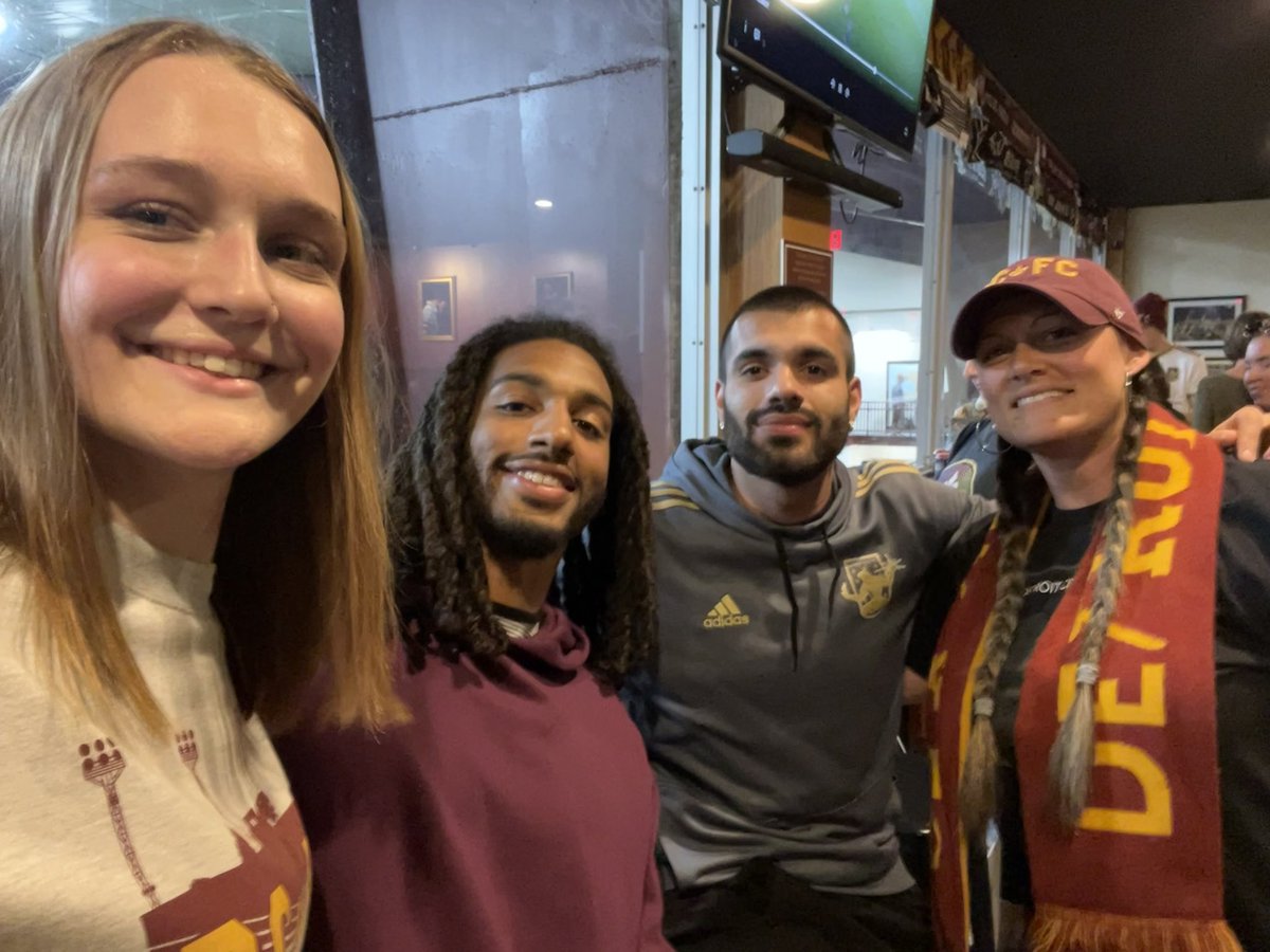 d_rice513's tweet photo. @PatoBotello_19 You guys played an incredible season, so much fun watching every game! And bonus seeing you and @KojoAmoo30  @CityClubhouse for the watch party! @DetroitCityFC @NGSDetroit @jrice2358 #DCTID #UTFC https://t.co/jgbRg3pPfO