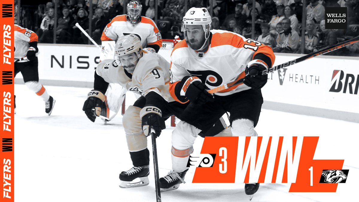 🔶 FLYERS WIN 🔶

SMASHED IT. 

#PHIvsNSH | <a href="/WellsFargo/">Wells Fargo</a>
