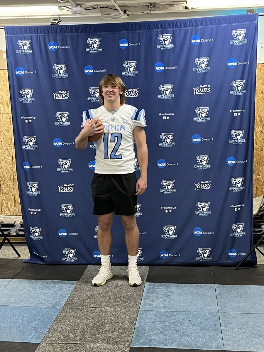 brady2hansen's tweet photo. Greatful to have received an offer from Upper Iowa University!@Coach_Hoskins @rhettmizer5 @Coach_TMorrison https://t.co/BETBhNM9Sw